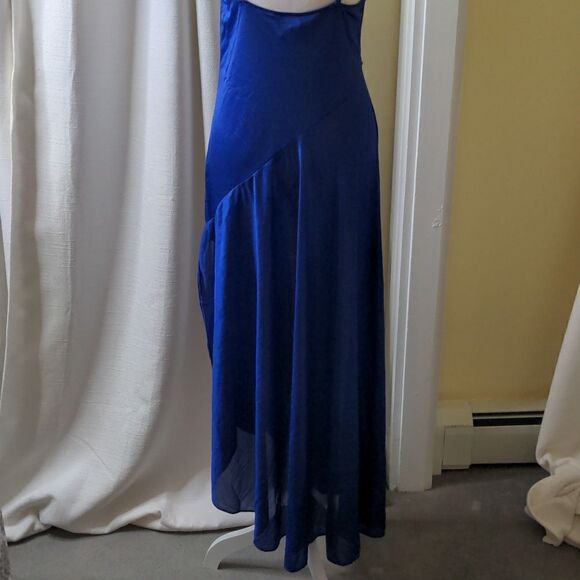 Undercover Wear Medium Vintage Sapphire Blue Lingerie Nightgown - Picture 7 of 14